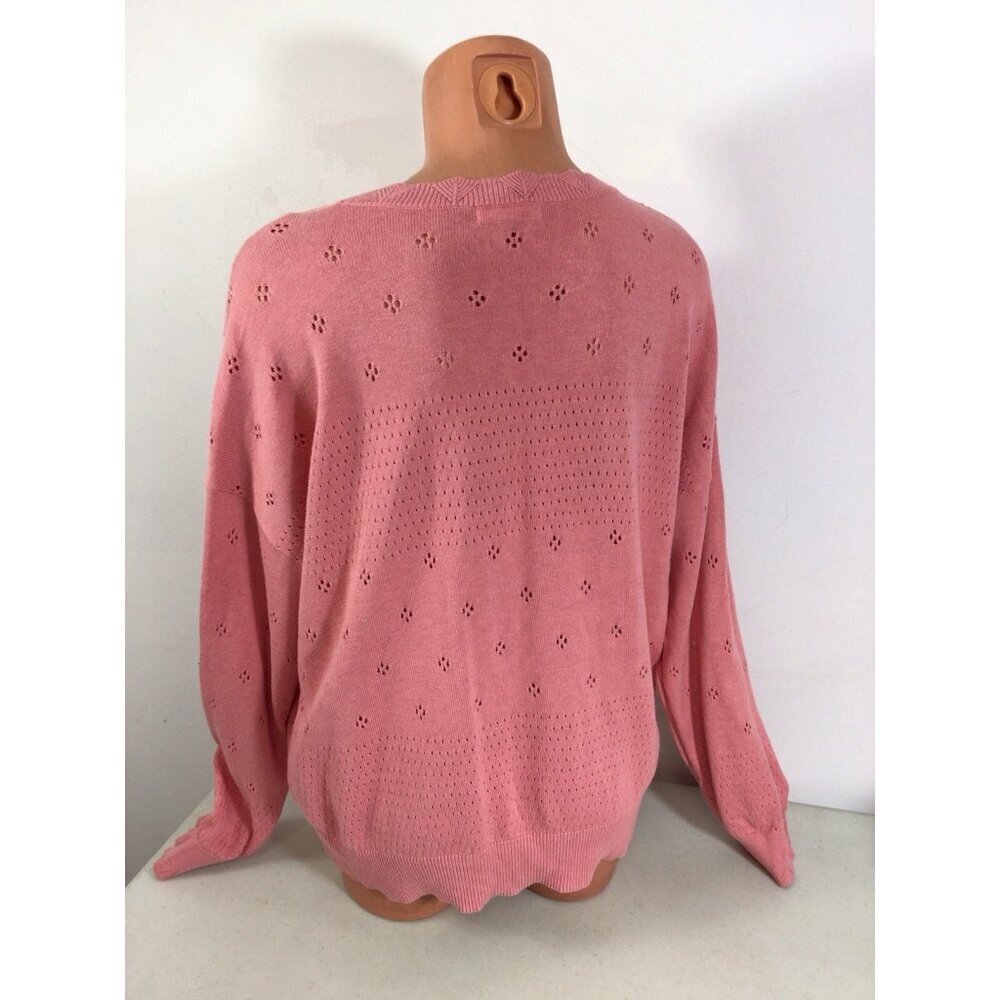 Lauren Conrad Pink Sweater Womens 2XL - Picture 4 of 7